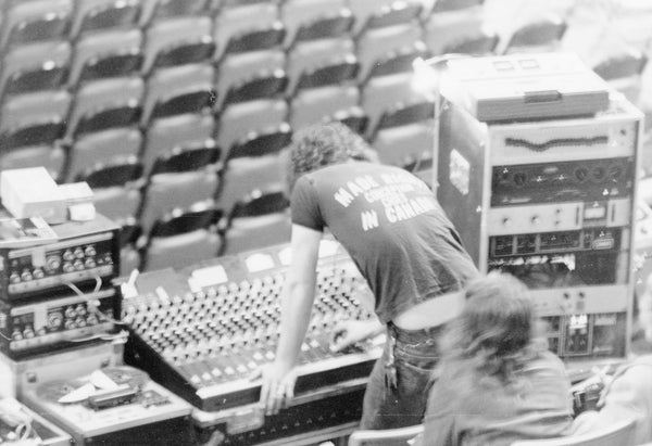 Gil at the Mixing Board | Triumph Vault